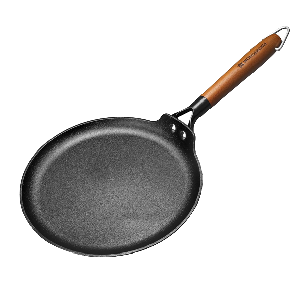 Wonderchef Ferro Light-Weight Cast-Iron Dosa Tawa  28cm Pre-Seasoned with 100% Vegetable Oil (WCIDTFERROCAST28CM)