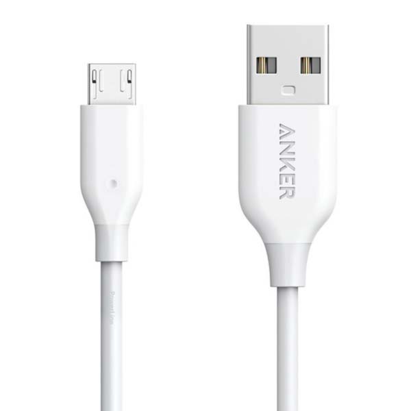 Anker PowerLine Micro USB (3ft) Durable Charging Cable with 5000+ Bend Lifespan for Android Smartphones (AKCBPOWERLINEMICROB)
