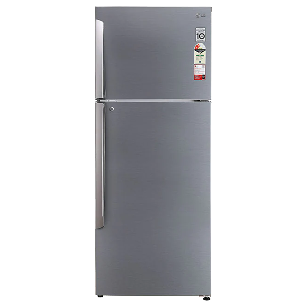 LG 471 Litres 2 Star Frost Free Double Door Convertible Refrigerator with Catechin Deodorizer (GLT502APZY, Shiny Steel)