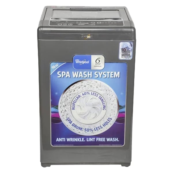 WHIRLPOOL 6.5Kg Top Loading Washing Machine with Spa Wash System (WMCLASSIC652SDXGREY)