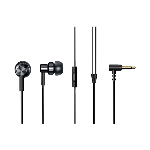 Redmi Earphones Hi-Res Audio Certified, 10 mm Driver, in-Built HD Mic, 3.5 mm Audio Jack (Black)(RMEARPHONE)