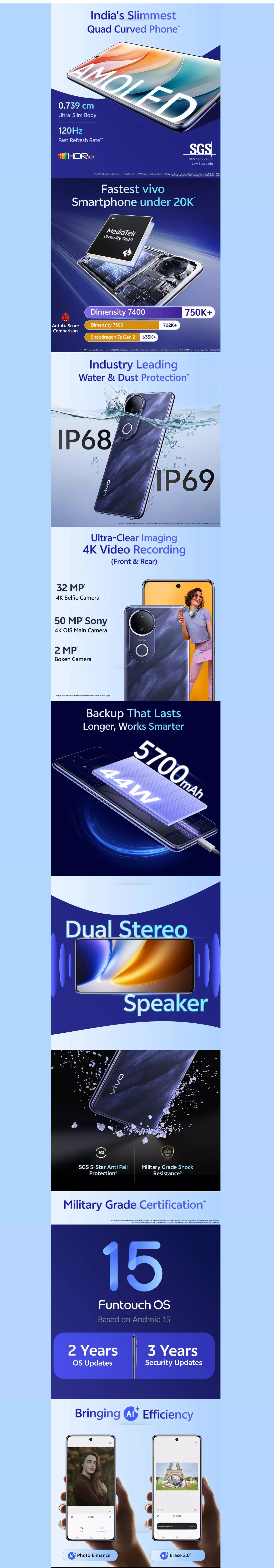 Vivo T4R 5G (8GB RAM, 128GB Storage, T4R8128GB)