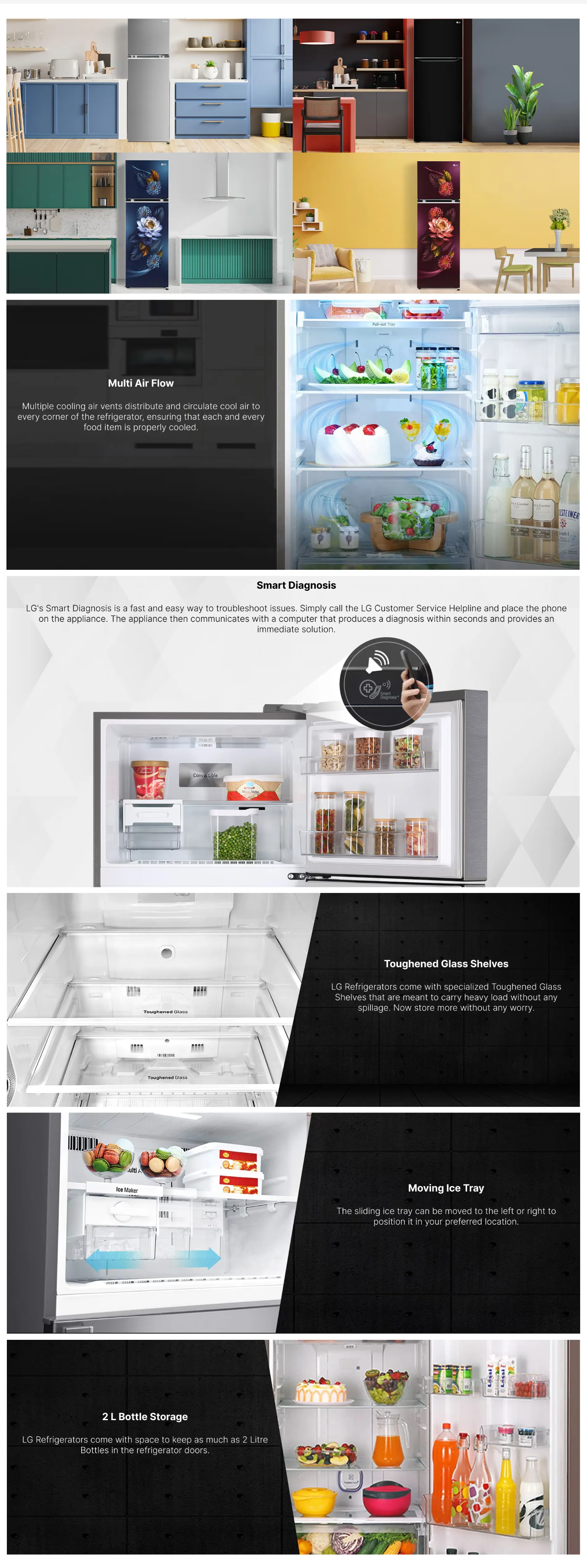 LG 272 L Frost Free Double Door 2 Star Refrigerator (GLN312SPZY)