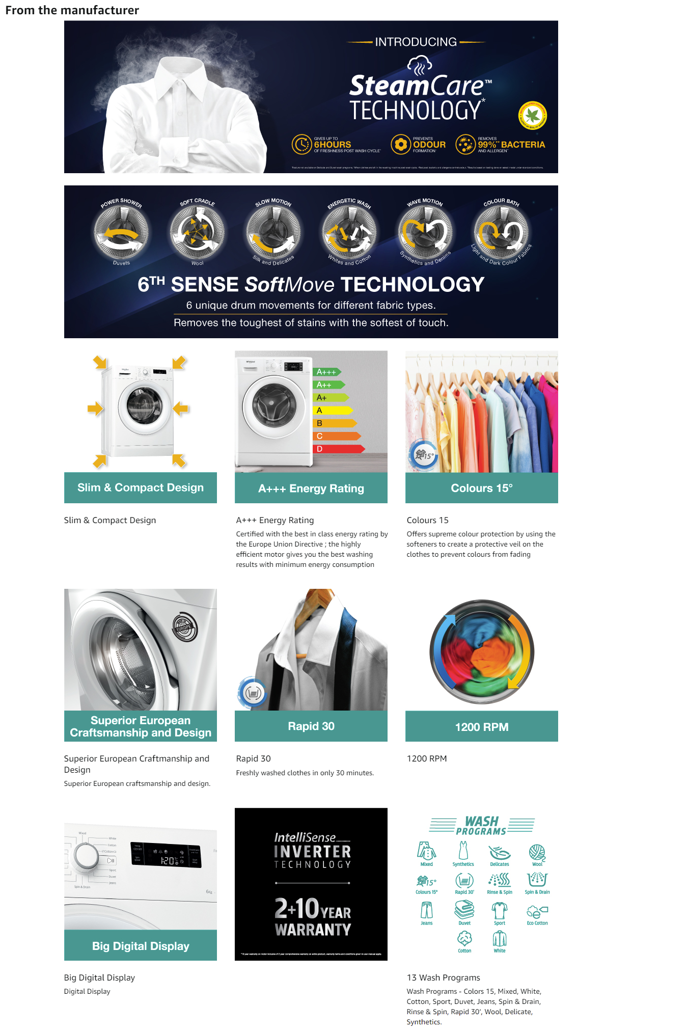 Whirlpool Freshcare 8kg Fully Automatic Front-Load Washing Machine (XO8014BYS)