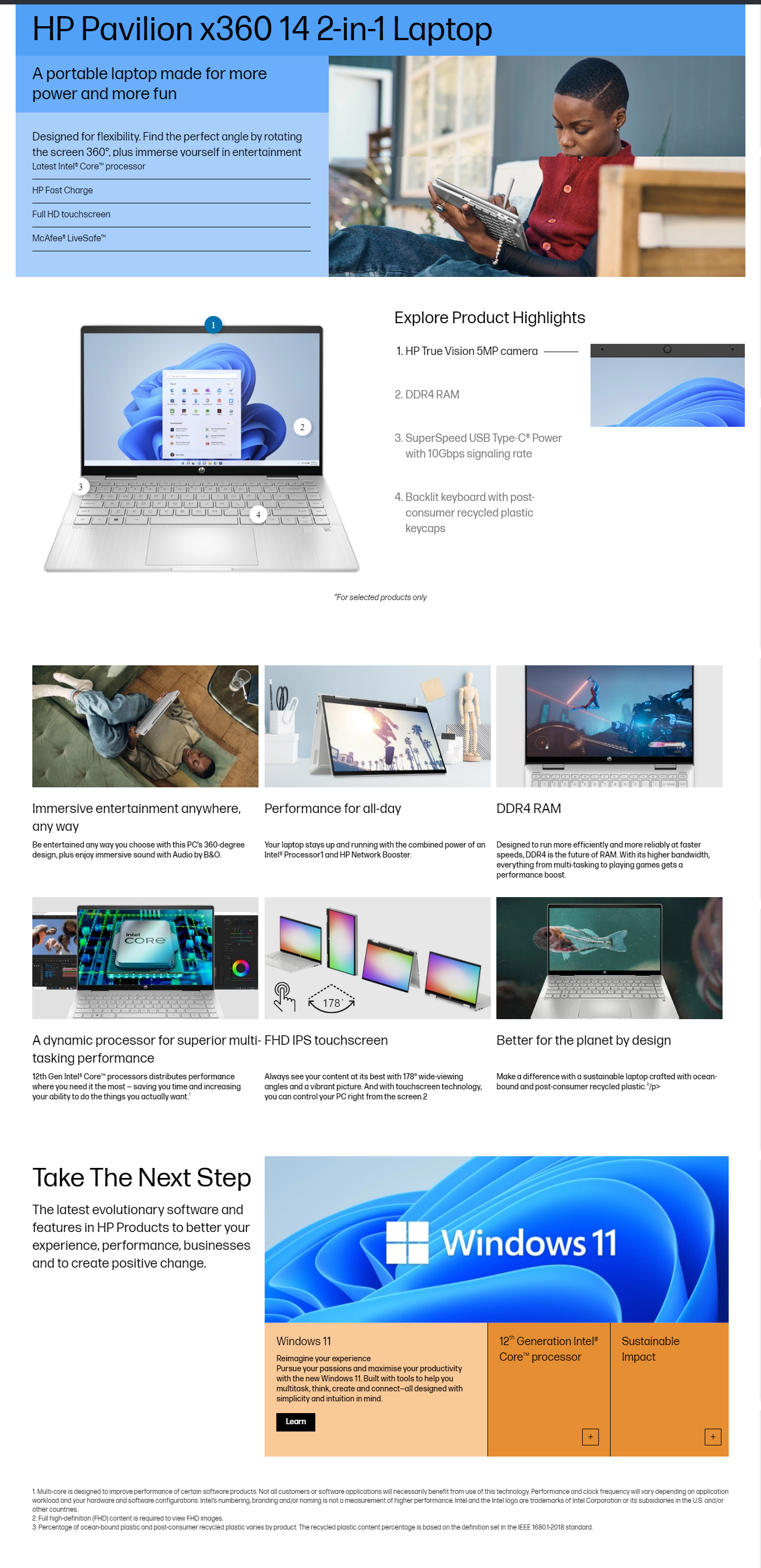 HP Pavilion X360 13th Gen Intel i5-1335U Laptop (16 GB/1 TB SSD/Intel Iris Xe Graphics /Windows 11 Home/14 inch, HPPAVX36014EK1010TU)