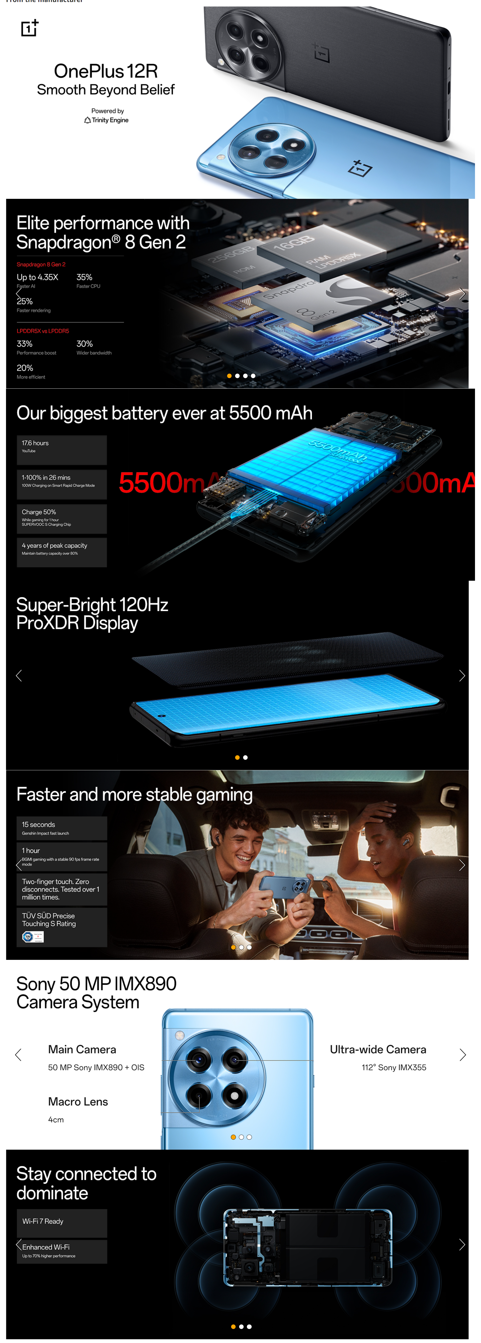 OnePlus 12R ( 256 GB) (16 GB RAM) (OP12R5G16256GB)