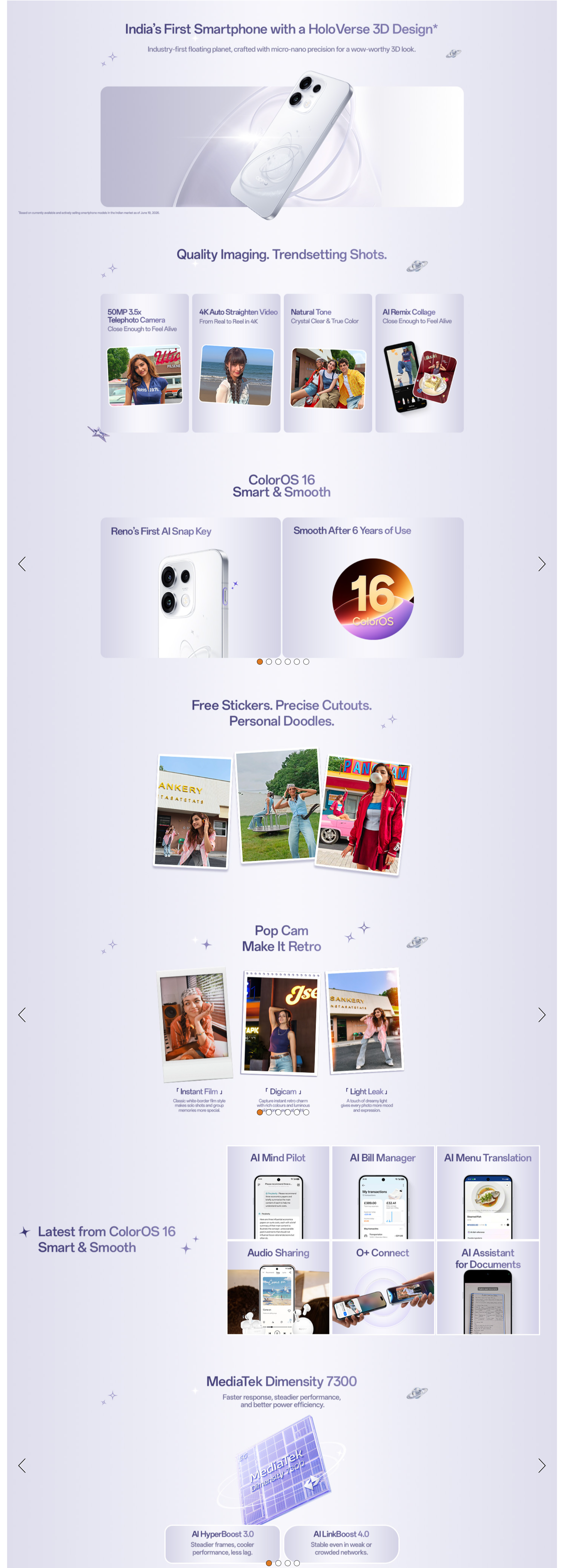 OPPO MOBILE RENO 16C 5G 12GB 256GB (RENO16C5G12256GB)
