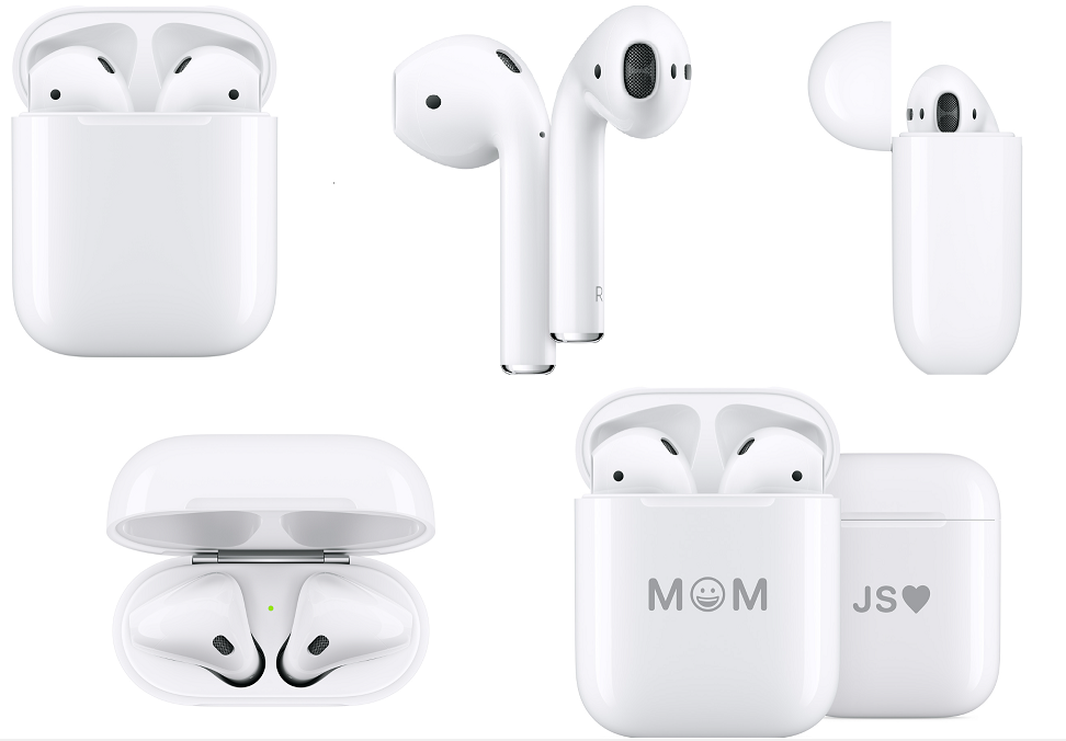 Apple AirPods with Charging Case Bluetooth Headset with Mic  (White, True Wireless) (IPHONEAIRPODS)