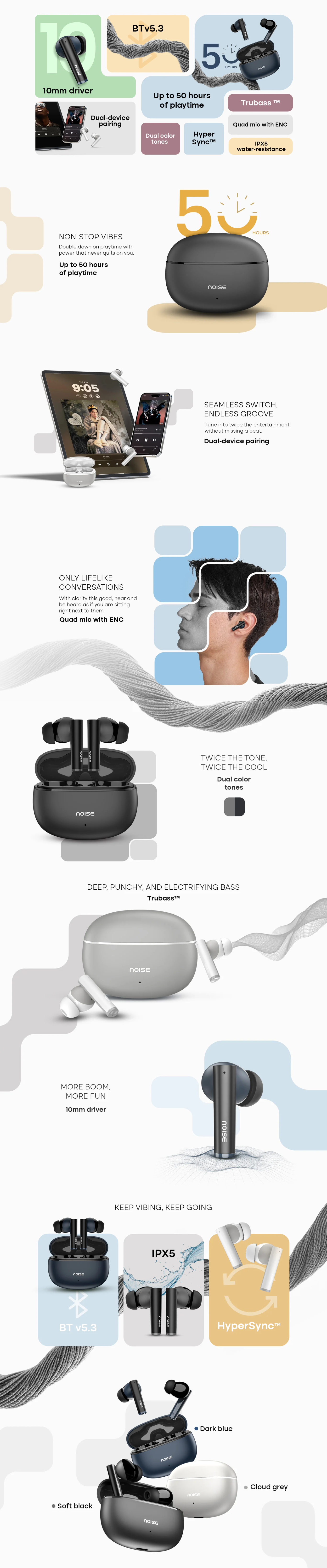 Noise Buds Apex Truly Wireless (NOISEBUDSAPEX)
