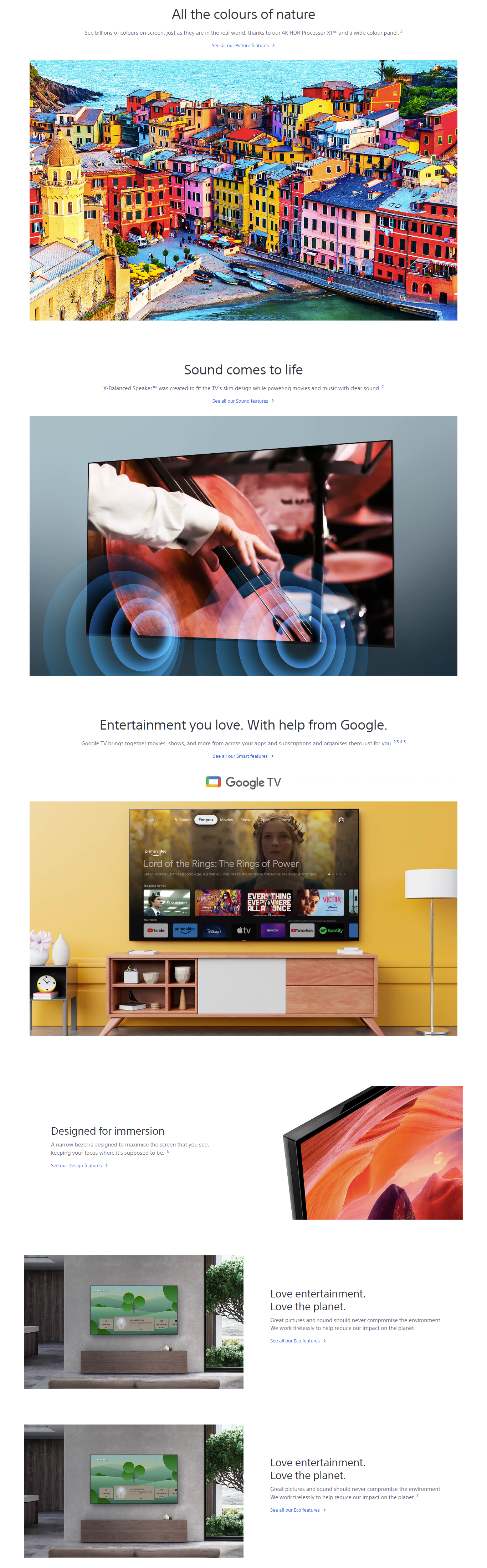 Sony TV LED con 4K HDR, Smart Google TV (KD85X80L)