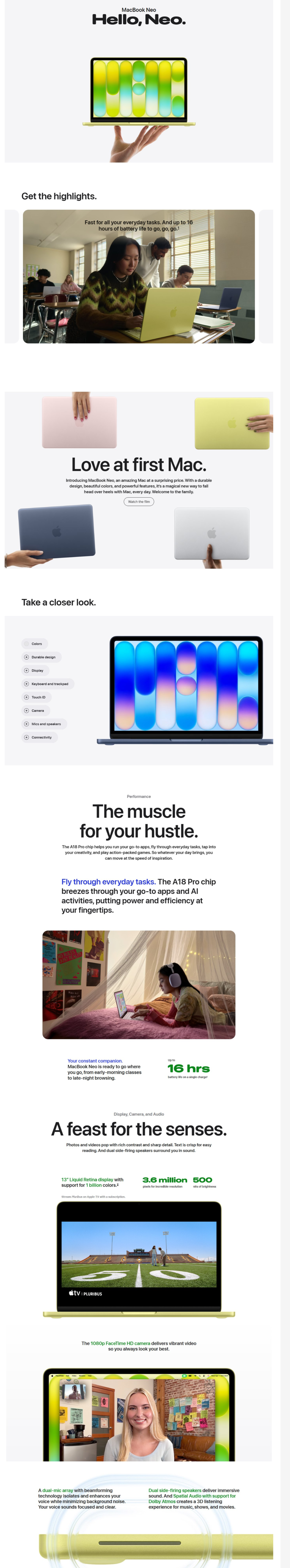 Apple MHFA4HN/A MacBook Neo (APMBNEOA18256SIMHFA4)