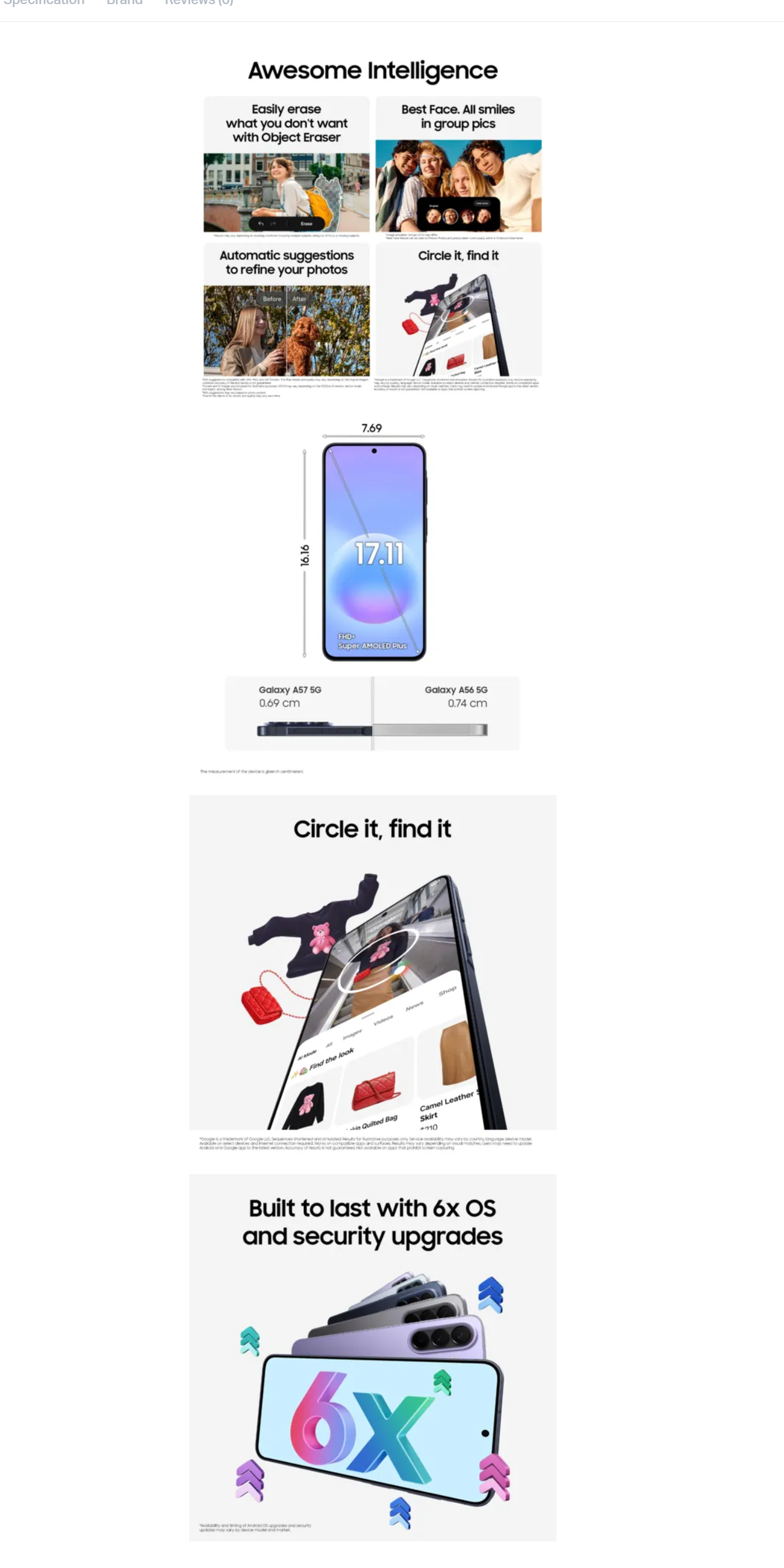 SAMSUNG Galaxy A57 5G (A575G8256GB)