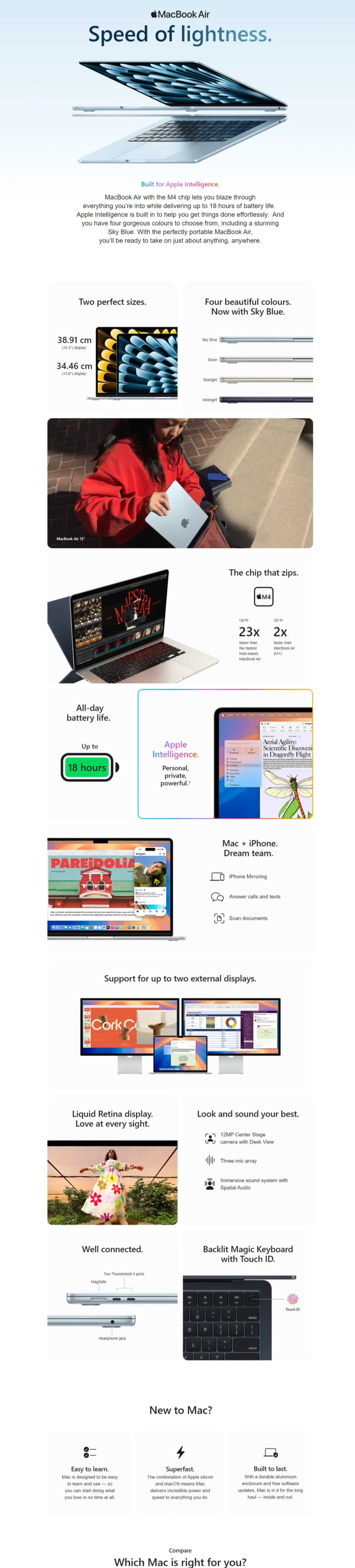 APPLE LAPTOP MACBOOK AIR M4 CHIP 16GB 512GB SSD 15INCH MIDNIGHT MW1M3HNA (APMACBKAIRM4MW1M3HNA)