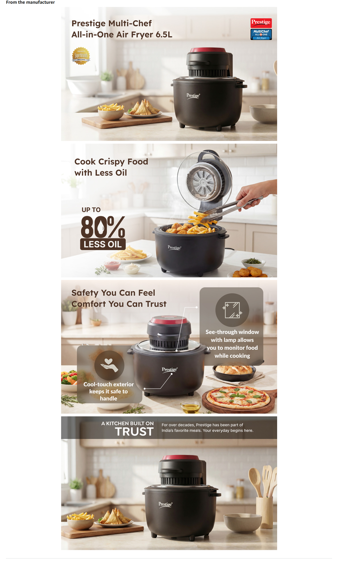 Prestige Multi-Chef All-in-One Air Fryer 6.5L Capacity (MULTICHEF6.5L)