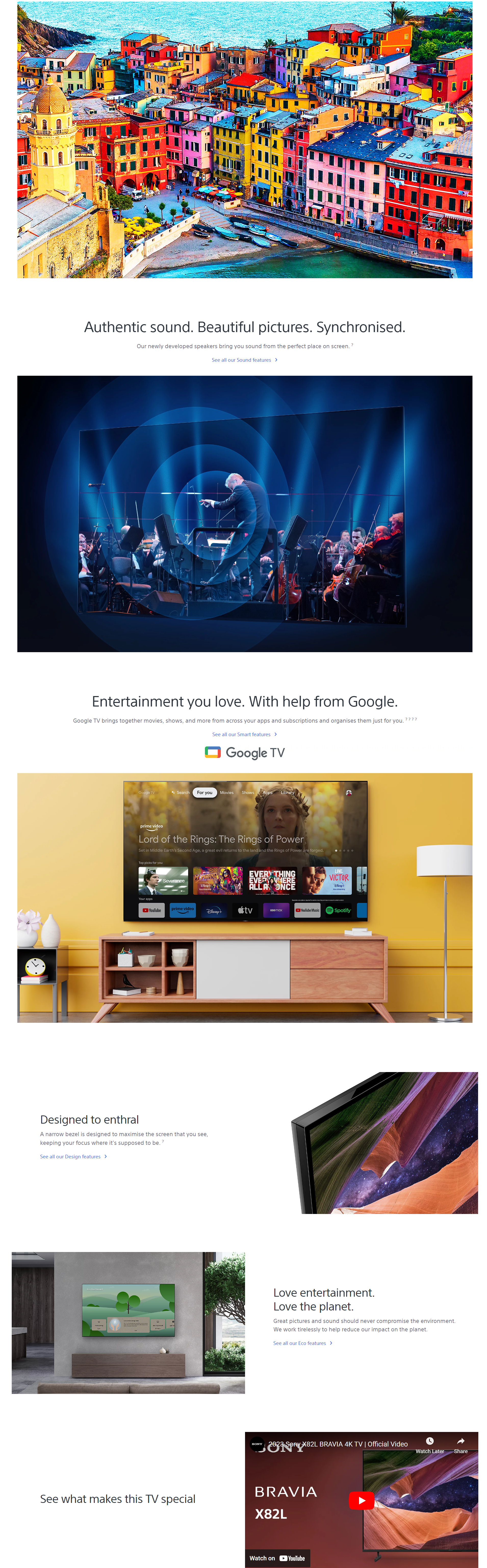 SONY X82L 138.8 cm (55 inch) 4K Ultra HD LED Google TV with Live Colour Technology (KD55X82L)