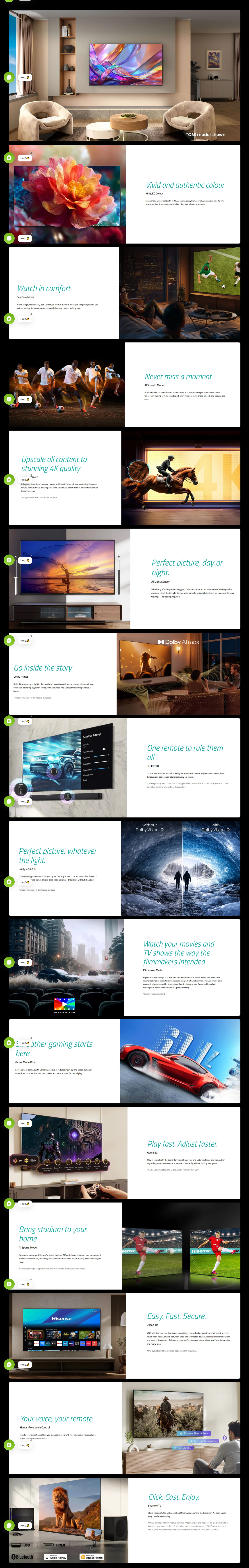 Hisense 75Q6S 75 Inch QLED 4K AI Smart TV (HISENSE75Q6S)
