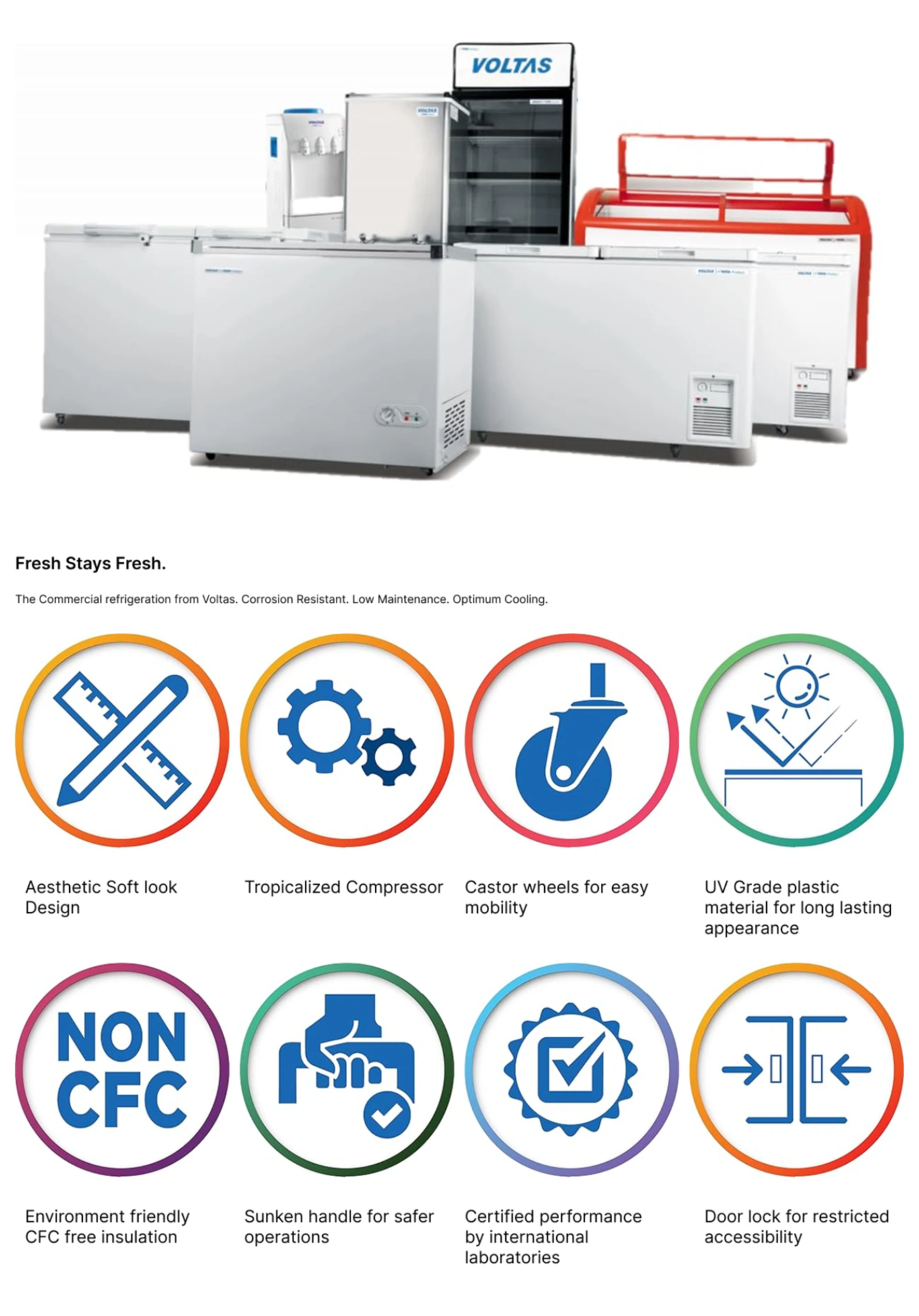 Voltas 320 L Single Door Upright Freezer (VCGT320SDP)