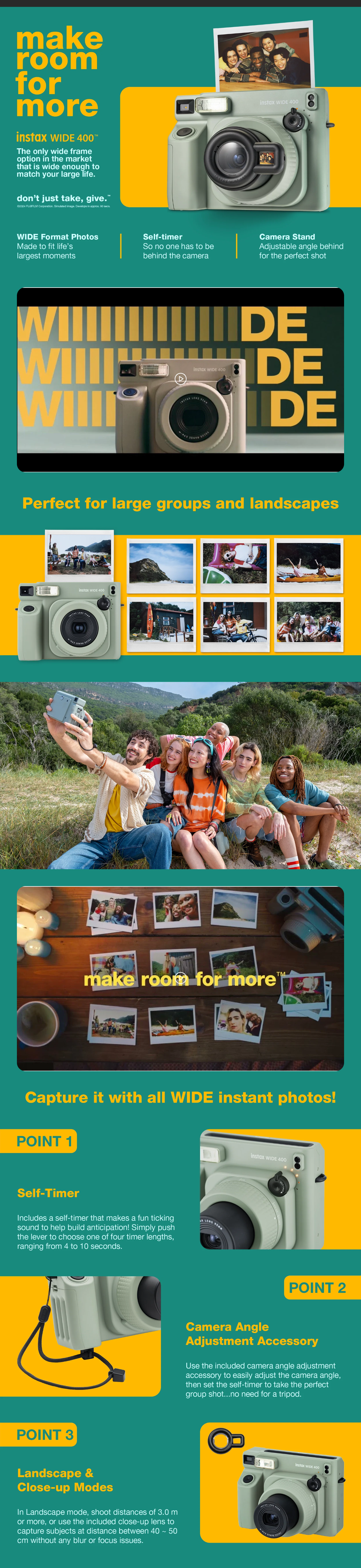Fujifilm Instax Wide 400 Starter Kit  (INSTAXWIDE400STARTER)