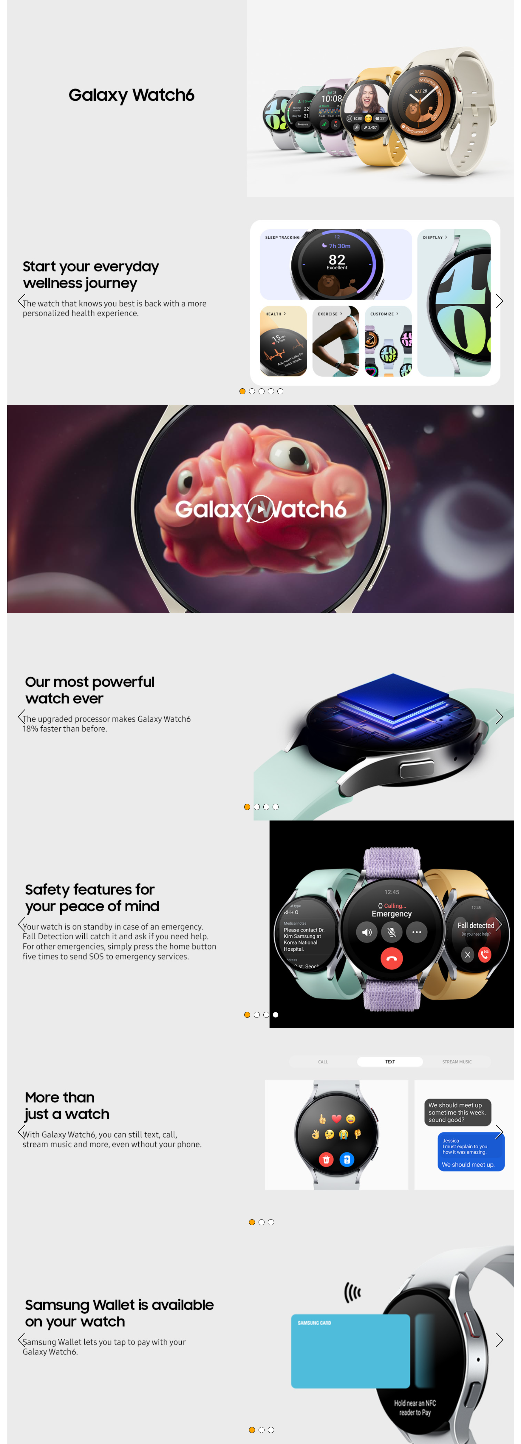 Samsung Galaxy Watch 6 44mm LTE Smart Watch (SAMW6LTE44MM)