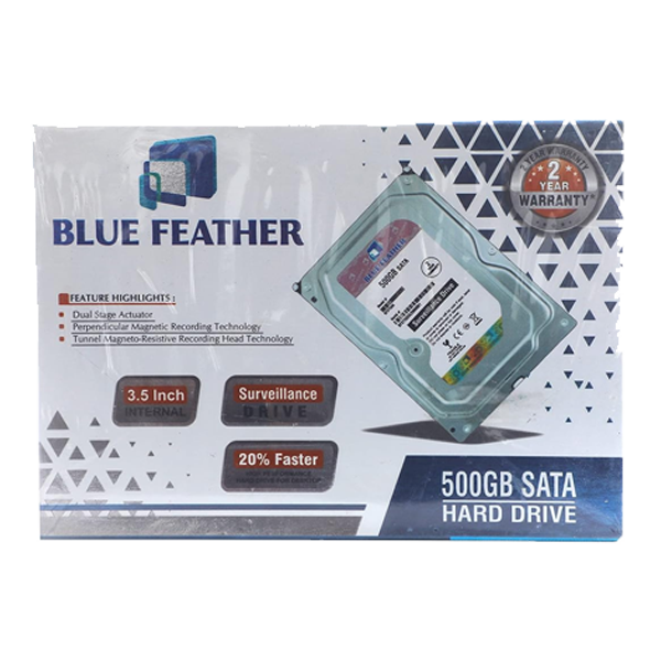 Blue Feather 500 GB Internal Hard Disk Drive (500GBBLUEFEATHERHDD)