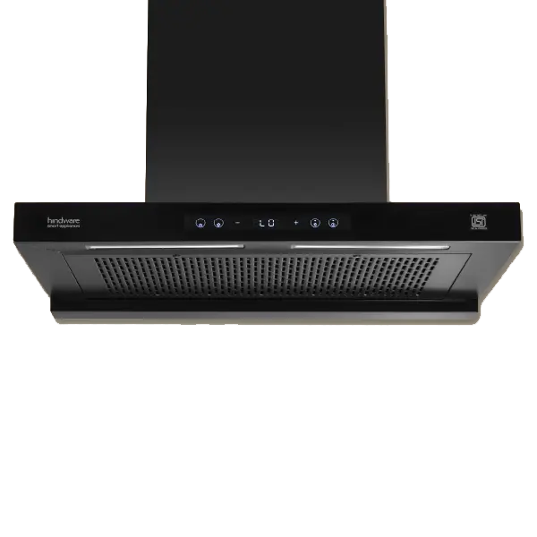 Hindware DARCIA BLDC 90 1500 m³/hr Filterless Auto Clean Kitchen Chimney With 9 Speed Motion Sensor & Touch Control (DARCIA90CMBLDC)