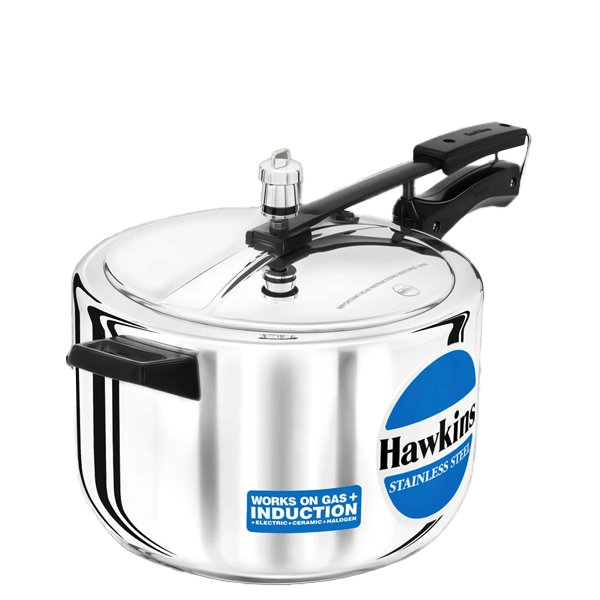 Hawkins Stainless Steel 8 litre Inner Lid Pressure Cooker with Induction Compatible (HKSHSS80SS8L)