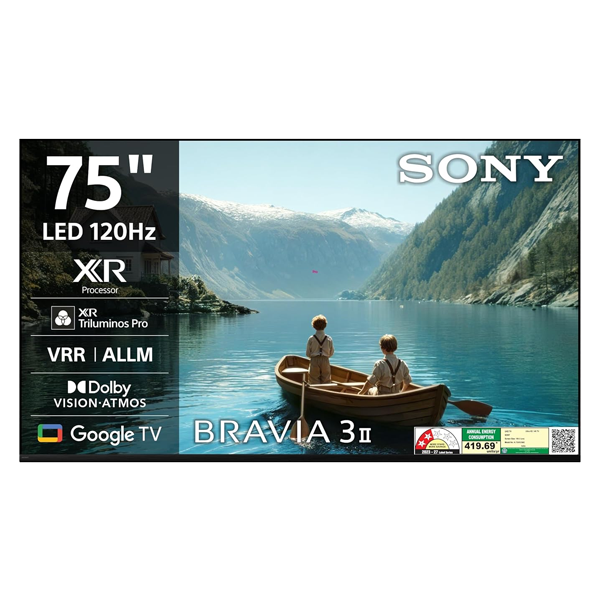 Sony 189 cm 75 inches bravia 3II Ultra HD Smart LED Google TV (K75XR35M2)
