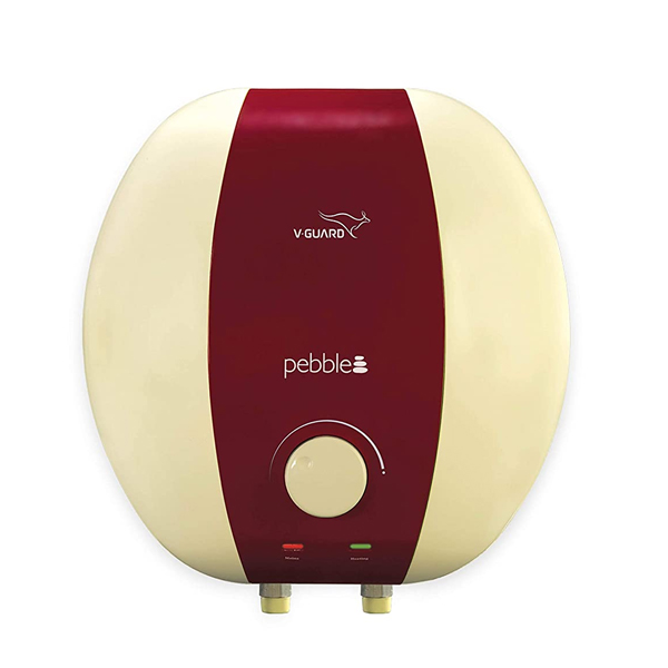 V-Guard 10L Storage Water Geyser (Pebble max, Red & Ivory) (10LPEBBLEMAXGDWHIT5S)