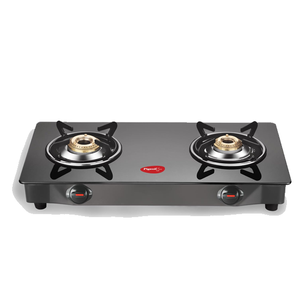 Pigeon by Stovekraft Stainless Steel Ayush Glasstop 2 Burner Gas Stove (PGAYUSH2B)