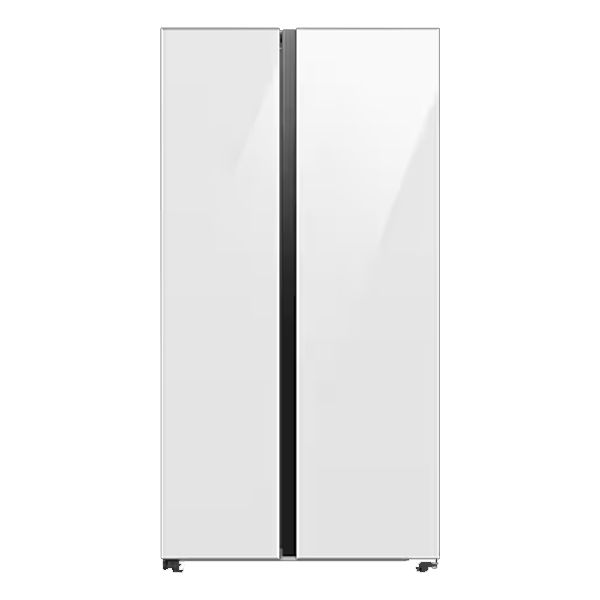 Samsung 653 Litres 3 Star Frost Free Side by Side Door Smart Wifi Enabled Refrigerator with Twin Cooling Plus Technology (RS76CB81A312, Clean White)