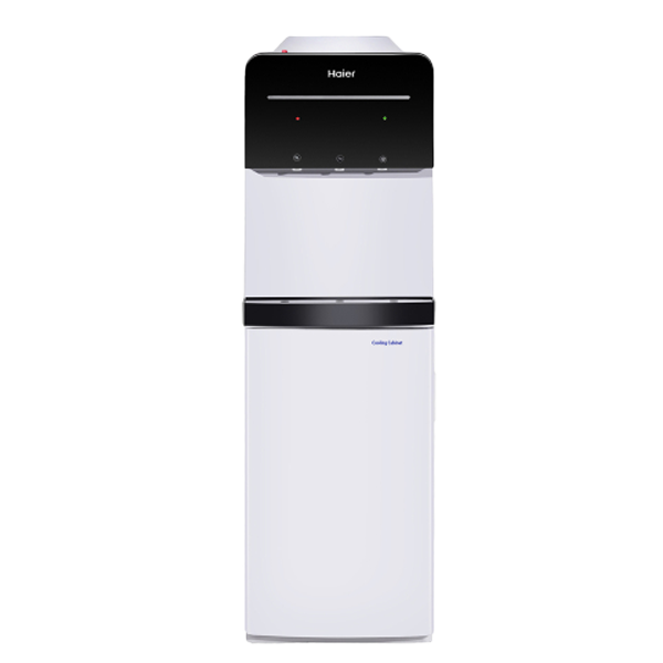 Haier Bottled Water Dispenser with Hot, Cold & Normal Water Dispenser (Mount Refrigerator Floor Standing, Digital Display, Black & White, HWD3MPFMR)