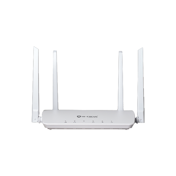 HI-FOCUS 4G Wifi Router Support All Network 4G/3G/2G Simcards With 4 Antenaa HF-R1104T- 300 Mbps 4G Router  (White, HFR1104TV300)