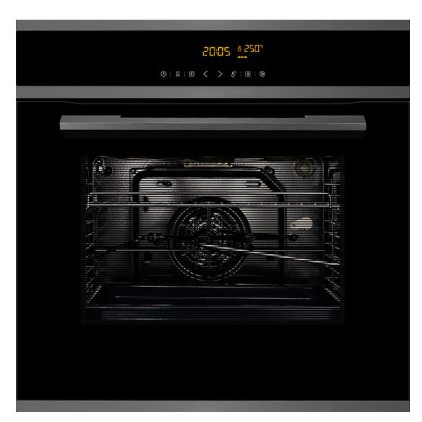 Hafele J70BIO PLUS 70L Built-In Oven (Black Glass, 10 Multifunction Modes, Touch Control, J70BIOPLUS)