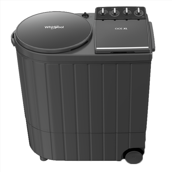 Whirlpool Ace XL 12kg Semi Automatic Washing Machine with Dynamix Detergent Dispenser (Graphite Grey, ACEXL12DMIXGARPHGREY)