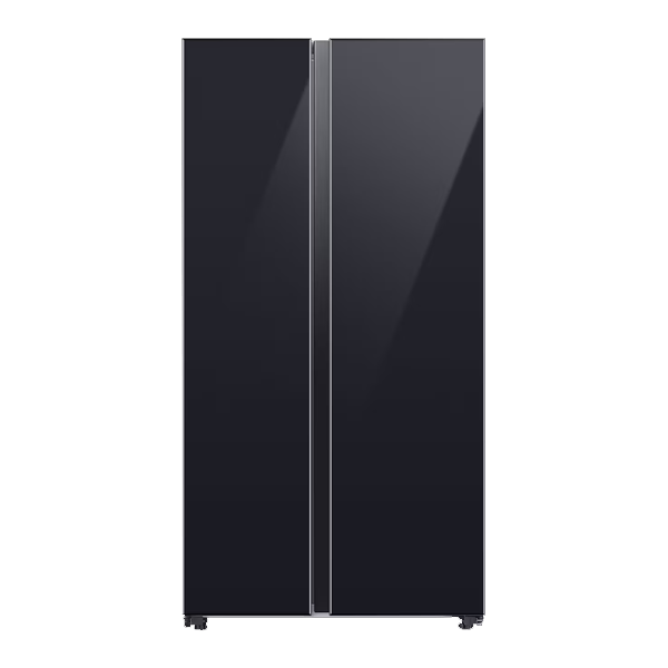 Samsung 653 Litres 3 Star Frost Free Side by Side Door Smart Wifi Enabled Refrigerator with Twin Cooling Plus Technology (RS76CB81A333, Glam Deep Charcoal)