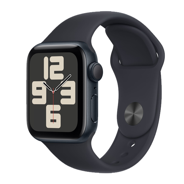 Apple Watch SE (40mm, GPS) Midnight Aluminium Case with Midnight Sport Band - S/M (IWSEGPS40MMMIALMR9X3)