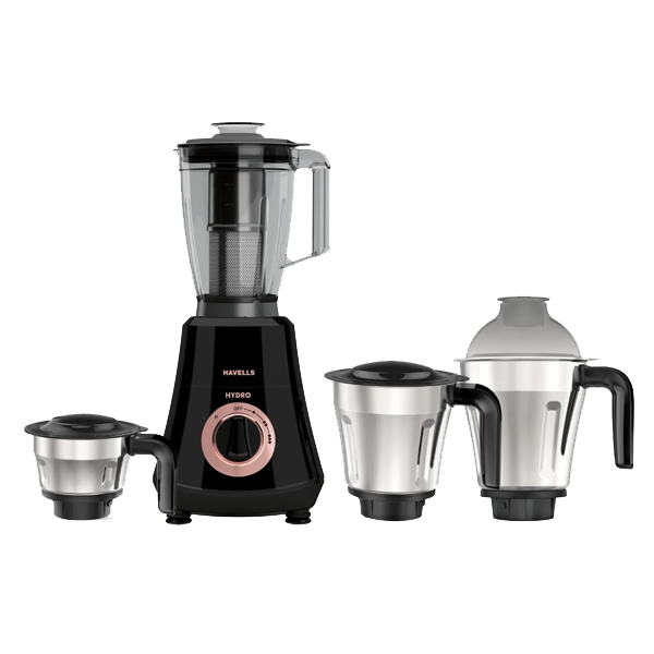Havells Hydro Plus 1000 W Mixer Grinder (4 Jar, HYDROPLUS1000W4JAR)