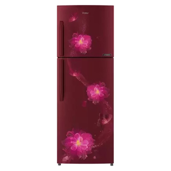Haier 258 L Frost Free Double Door 3 Star Convertible Refrigerator  (Red Blossom) (HRF2783CRBF)