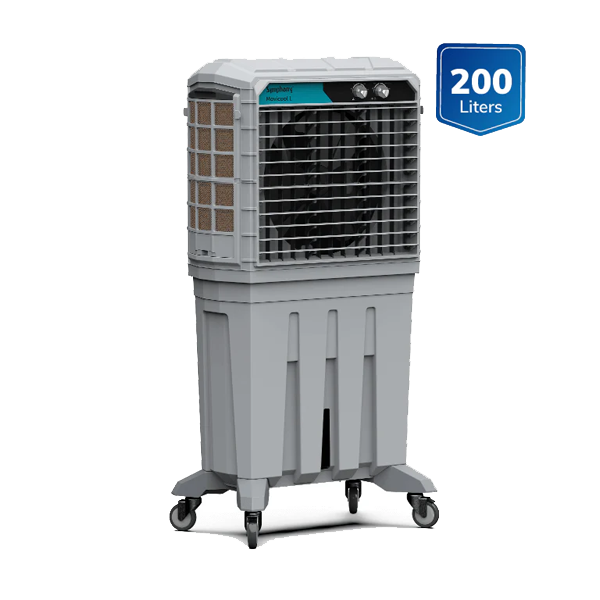 Symphony Movicool L 200 Commercial Air Cooler with Multi-Function Remote (200 Litres, Dust Filter, MOVICOOLL200)