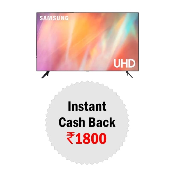 Samsung 108 cm (43 inch) Ultra HD (4K) LED Smart TV, 7 Series (UA43AU7700)