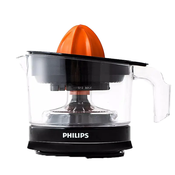Philips Citrus Press Juicer Black & Transparent (HR2777)