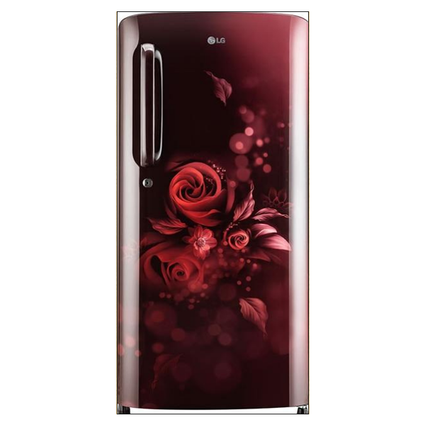 LG 224 L 4 Star Inverter Direct-Cool Single Door Refrigerator (GLB241ASEY, Scarlet Euphoria)