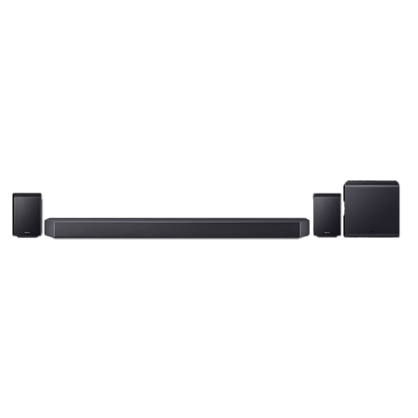 Samsung Titan Black 756 W True 11.1.4 ch Full Surround Soundbar with Wireless Dolby Atmos (HWQ990H)